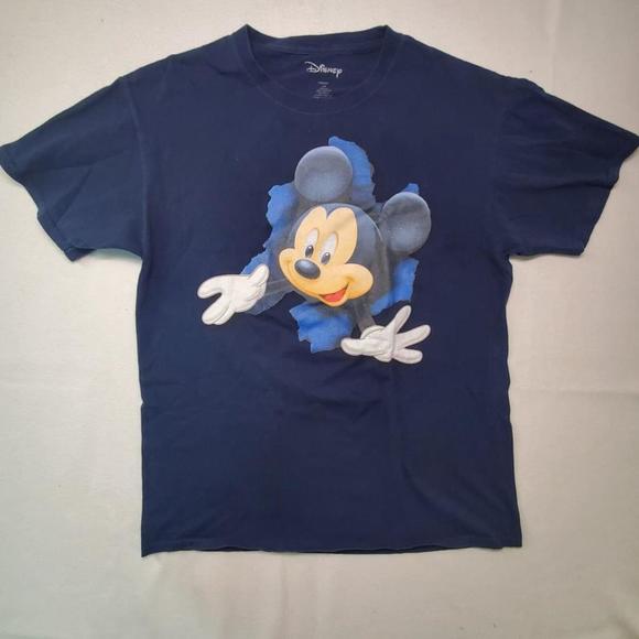 Vintage Walt Disney World Mickey Mouse Breakthrough T Shirt Sz Large Graphic Tee - Picture 1 of 7